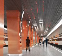 Завершаются работы по установке колонн станции метро Боровское шоссе