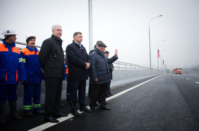 Собянин открыл новые тоннели и эстакады на Калужском шоссе