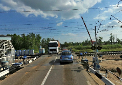Завершается строительство автодорожного переезда в поселении Марушкинское