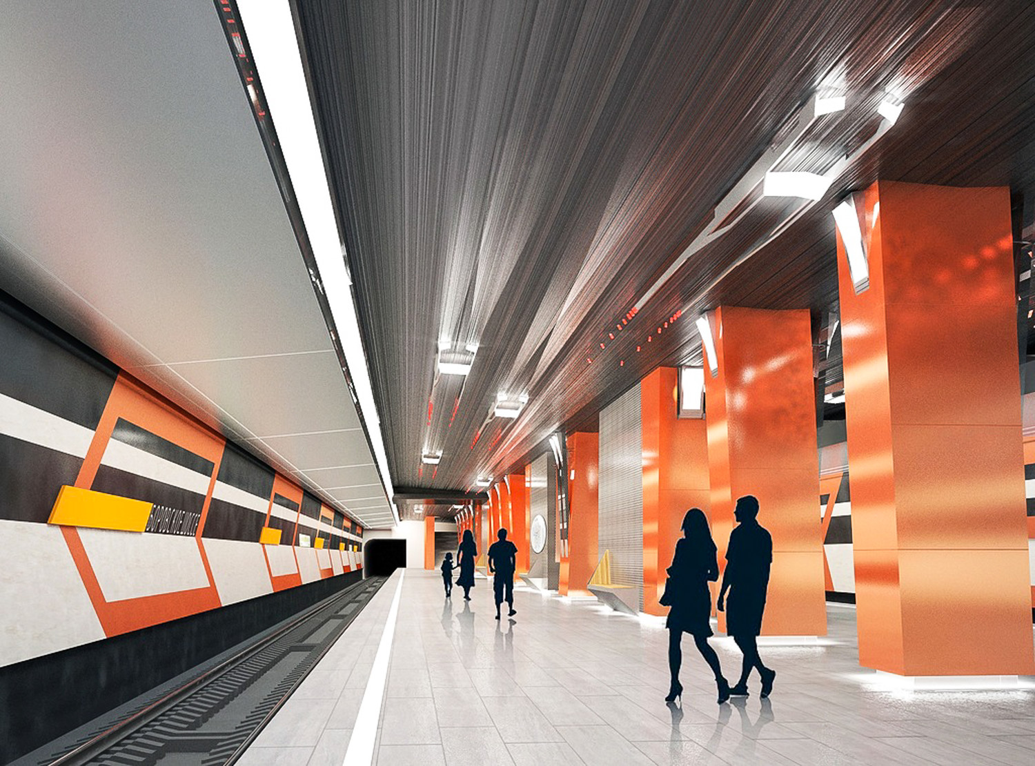 Завершается отделка платформы станции метро Боровское шоссе