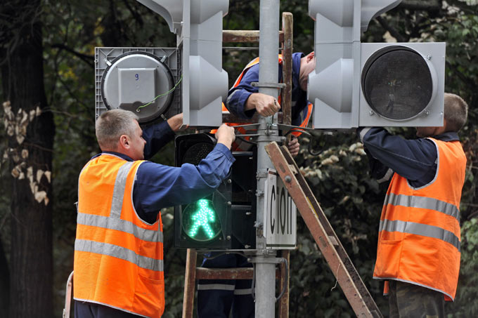 В 2015 году в Новой Москве установят новые светофоры