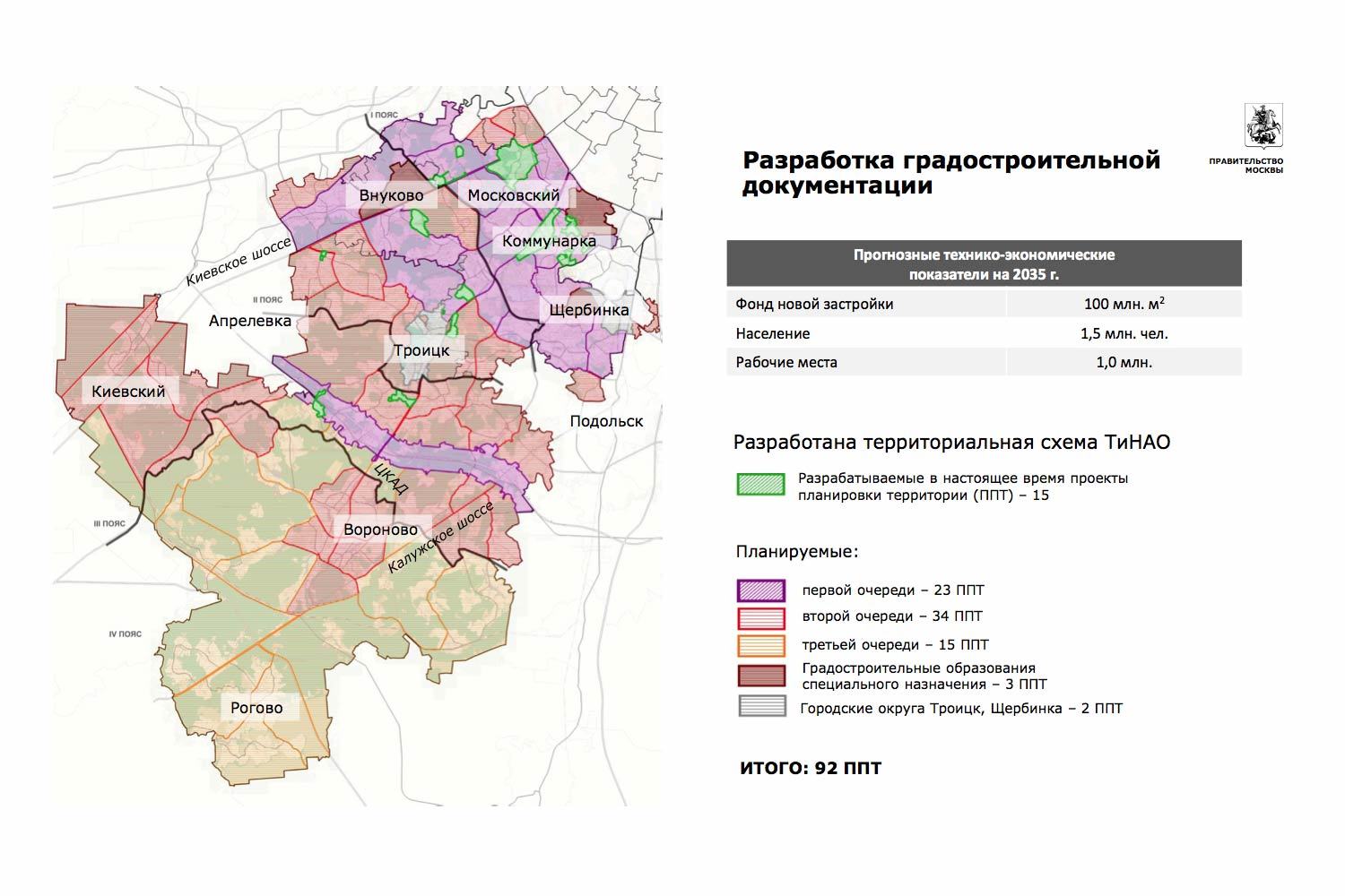 В конце февраля 2016 года жители Новой Москвы смогут обсудить проект планировки территории ТиНАО