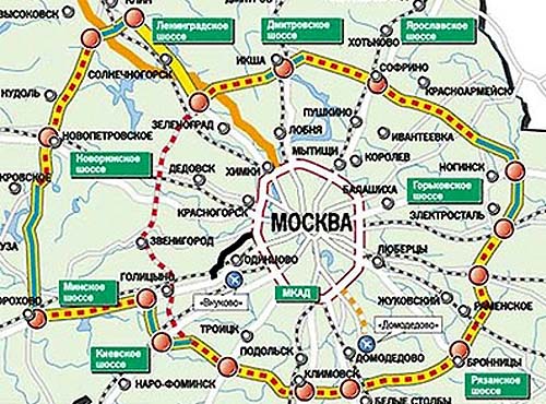 В «Новой Москве» появится три съезда на ЦКАД
